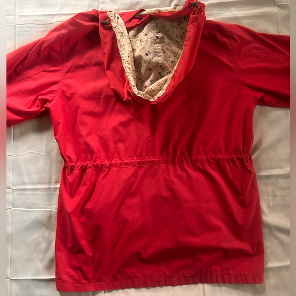 Vintage Northern Reflections Cottage Essentials Floral Lined Red Parka Jacket L - Picture 11 of 17